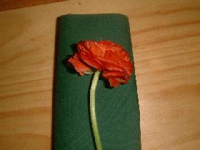 lay down the flower