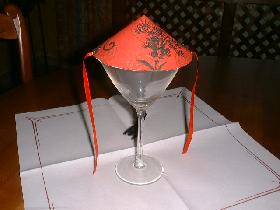 poser sur un verre cocktail