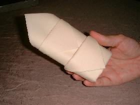 retourner le pliage. Vous pouvez le placer dans une assiette