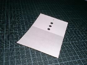 vous obtenez ainsi votre carte où vous pouvez indiquer votre menu ou un mot pour votre invité