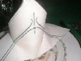 iris   pliage serviette