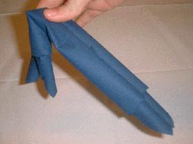 pliage serviette M. Bonhomme M. Bonhomme pliage serviette