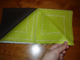 Pyramide bicolore   pliage serviette