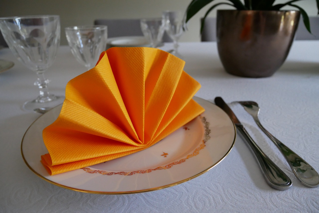 Pliage De Serviette En Forme D Eventail Dresser La Table Diy
